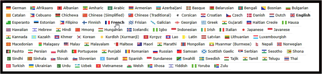 Select Languages